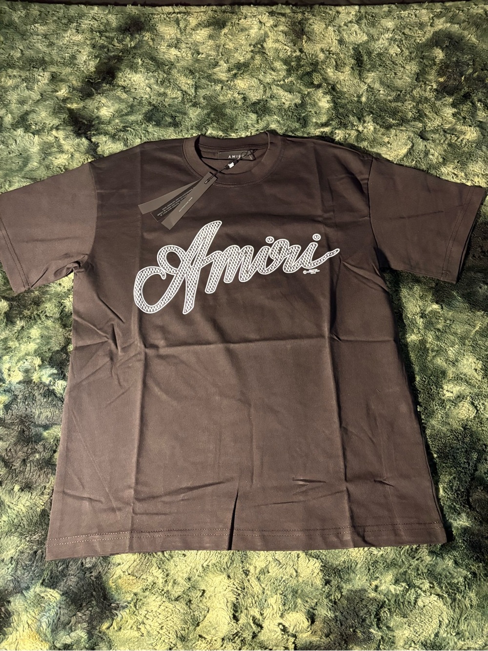 AMIRI Black Short-Sleeve Script Logo Tee